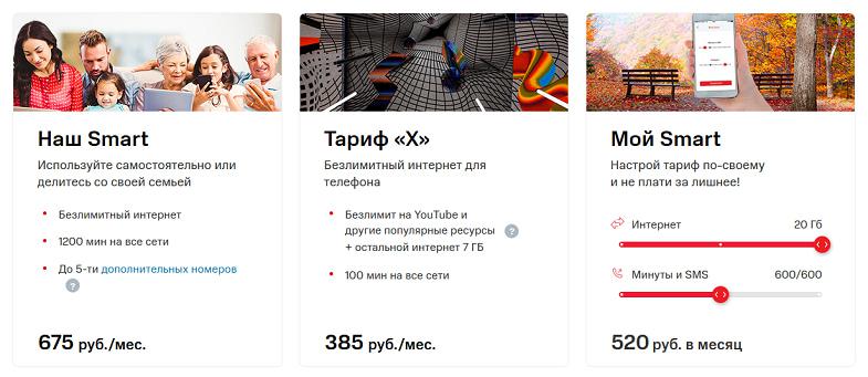 Тарифы МТС для смартфонов